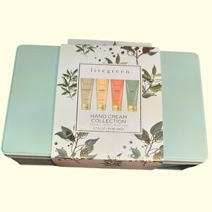 LIVEGREEN Hand Cream Collection Set of 4 2.7 oz. 80 ml each NEW IN BOX